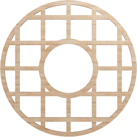 Ekena Millwork O'Neal Wood Fretwork Pierced Ceiling Medallion, Alder, 20"OD x 7 1/4"ID x 3/8"T CMWP20X20X0375ONAL